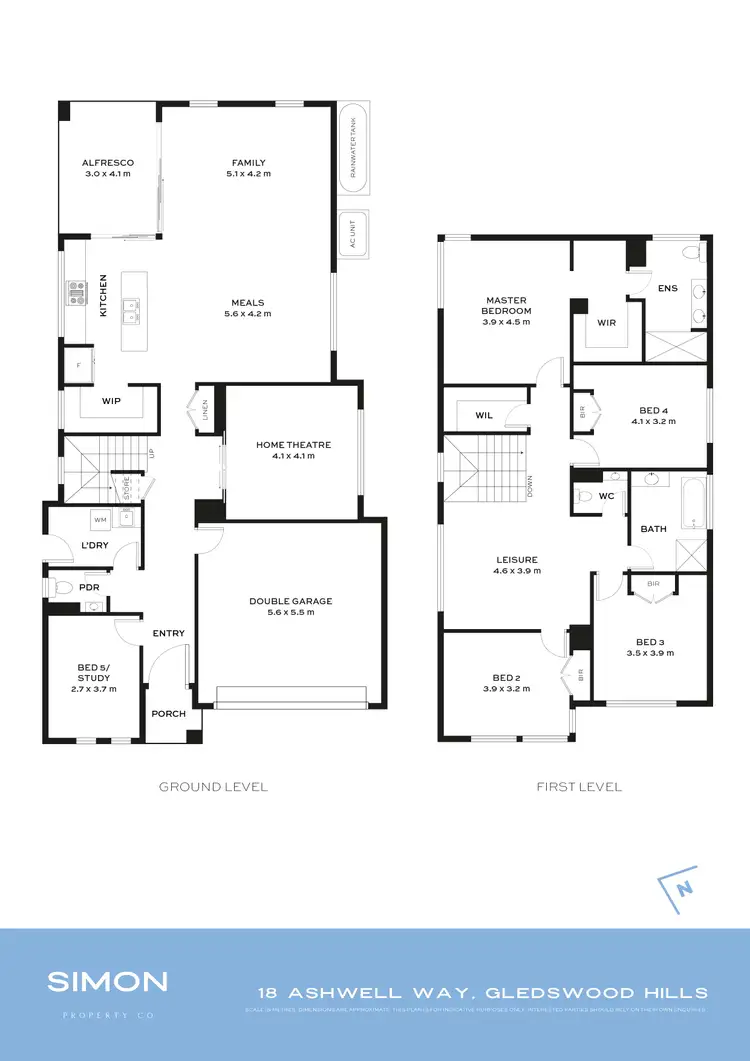 Floorplan of Homely house listing, 18 Ashwell Way, Gledswood Hills NSW 2557