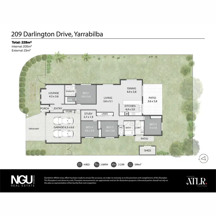Floorplan of Homely house listing, 209 Darlington Drive, Yarrabilba QLD 4207
