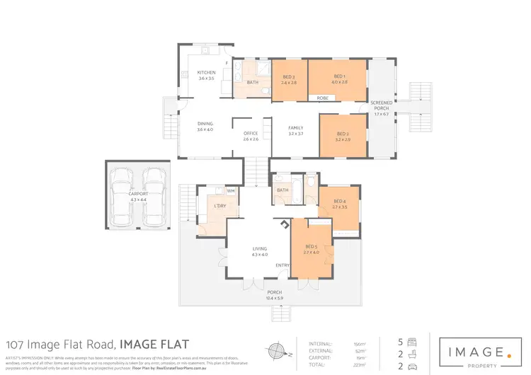 Floorplan of Homely house listing, 107 Image Flat Road, Image Flat QLD 4560