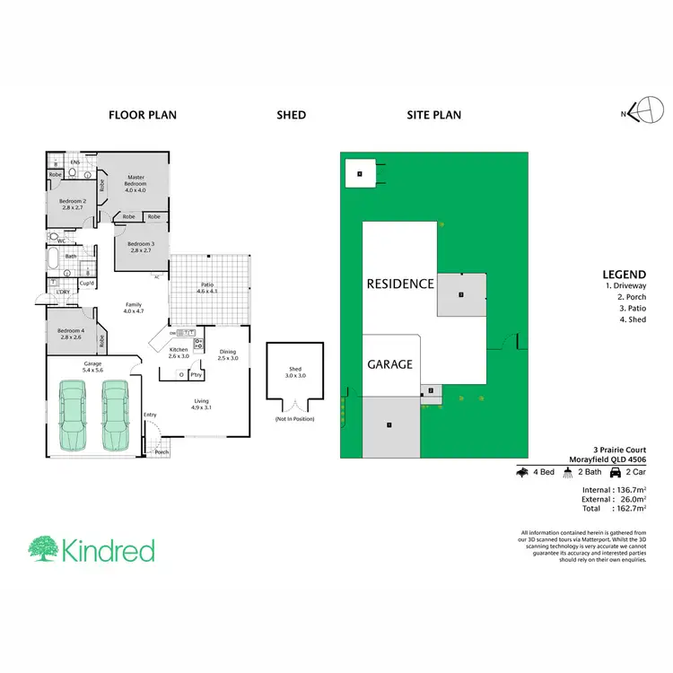 Floorplan of Homely house listing, 3 Prairie Court, Morayfield QLD 4506