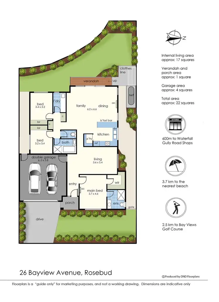 Floorplan of Homely house listing, 26 Bayview Avenue, Rosebud VIC 3939