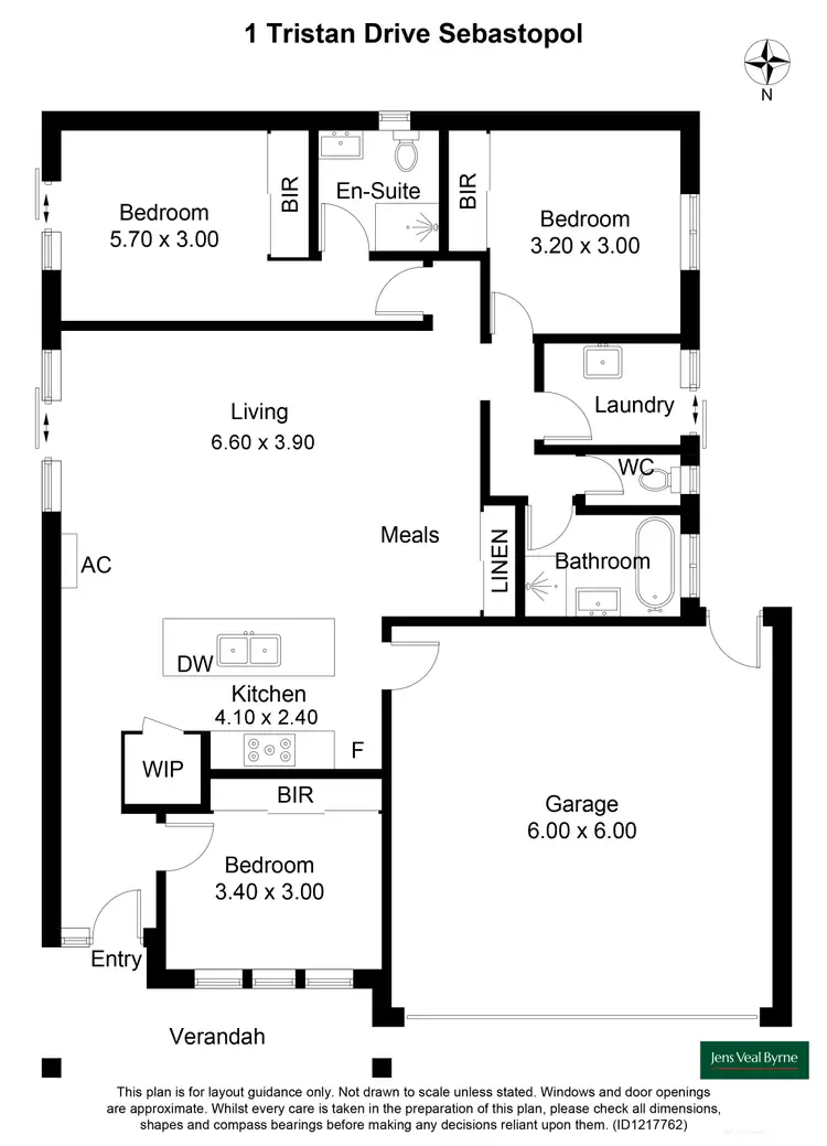 Floorplan of Homely townhouse listing, 1 Tristan Drive, Sebastopol VIC 3356