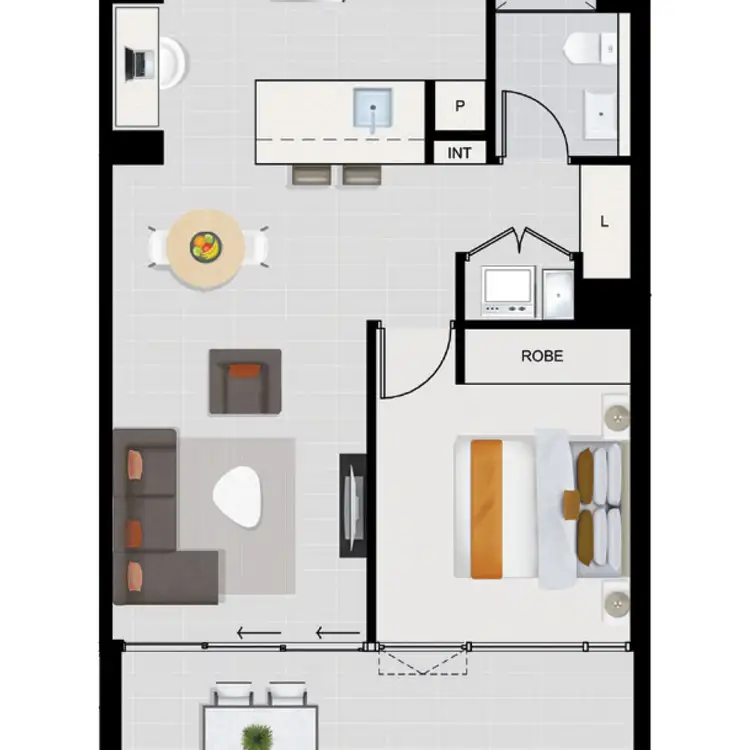 Floorplan of Homely apartment listing, 20607/1055 Ann Street, Newstead QLD 4006