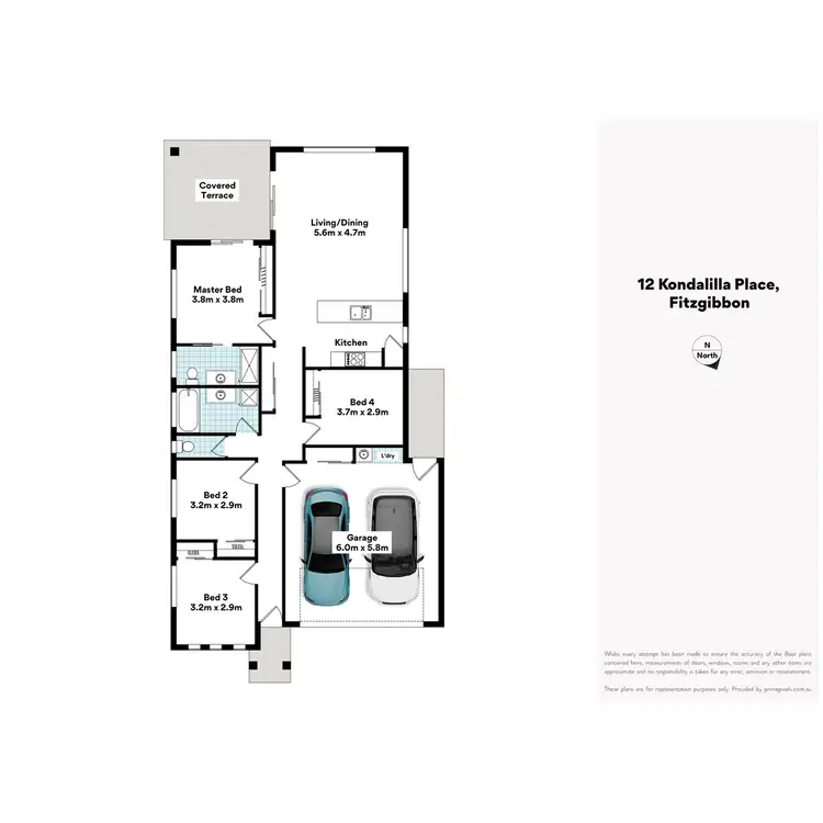 Floorplan of Homely house listing, 12 Kondalilla Place, Fitzgibbon QLD 4018