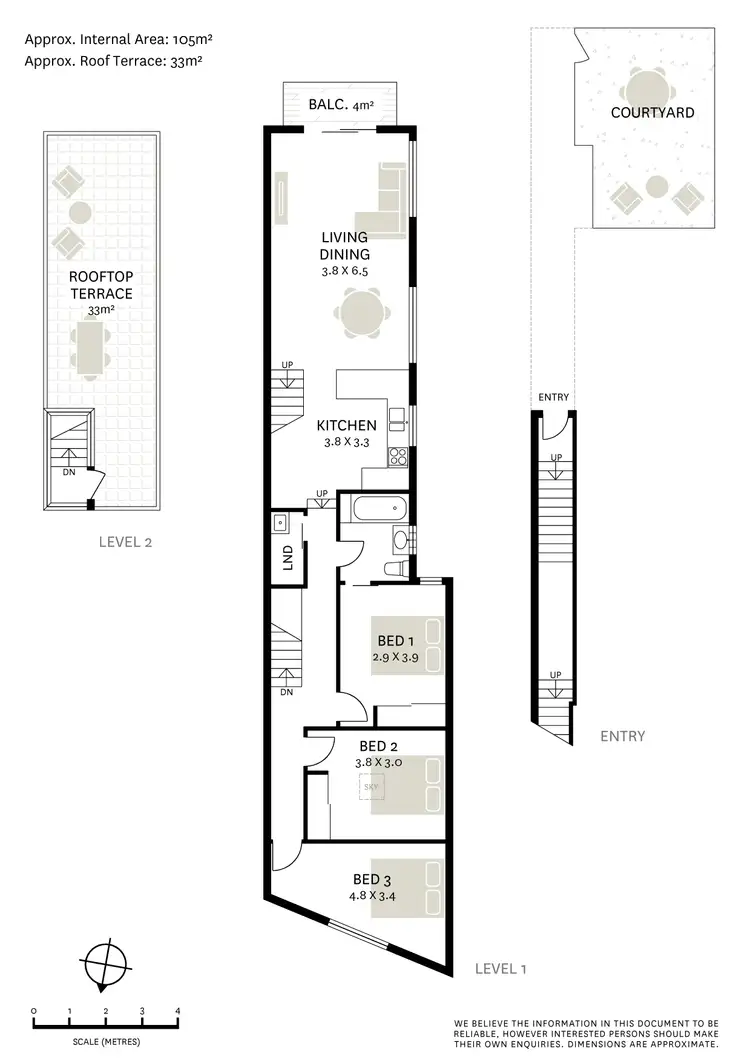 Floorplan of Homely apartment listing, 1/184 Lilyfield Road, Lilyfield NSW 2040