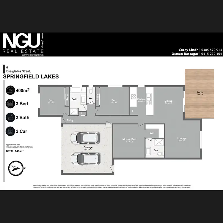Floorplan of Homely house listing, 6 Everglades Street, Springfield Lakes QLD 4300