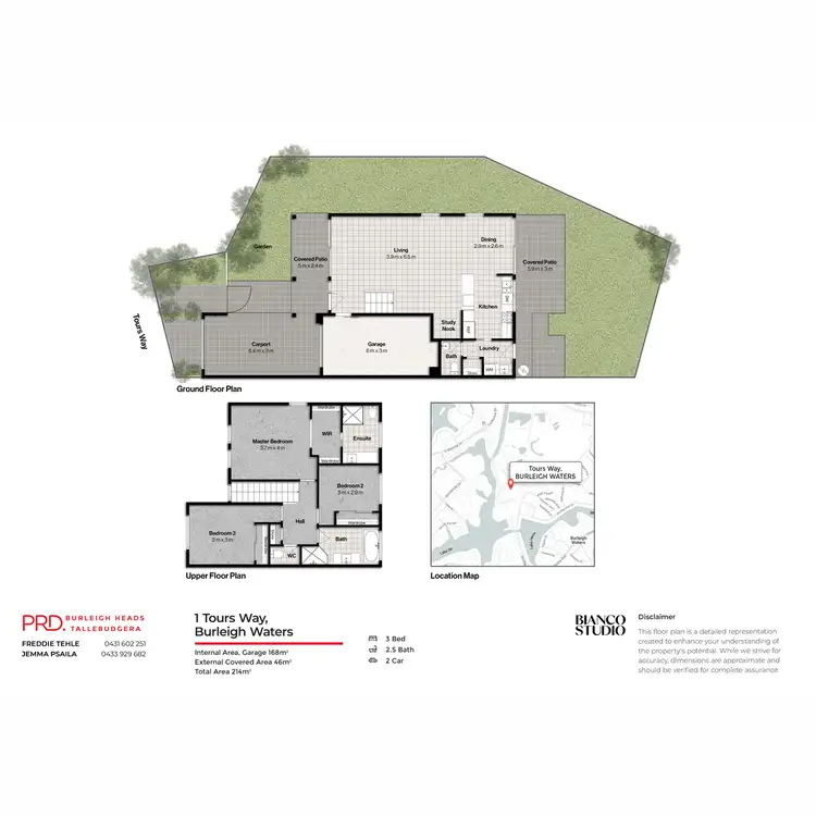 Floorplan of Homely house listing, 1 Tours Way, Burleigh Waters QLD 4220