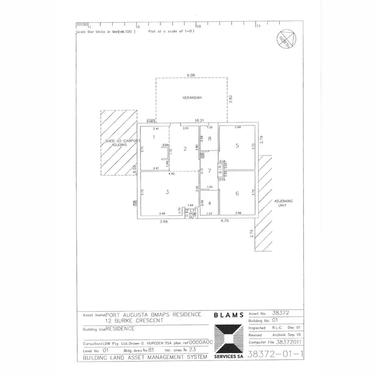 Floorplan of Homely unit listing, 12 Burke Crescent, Port Augusta West SA 5700