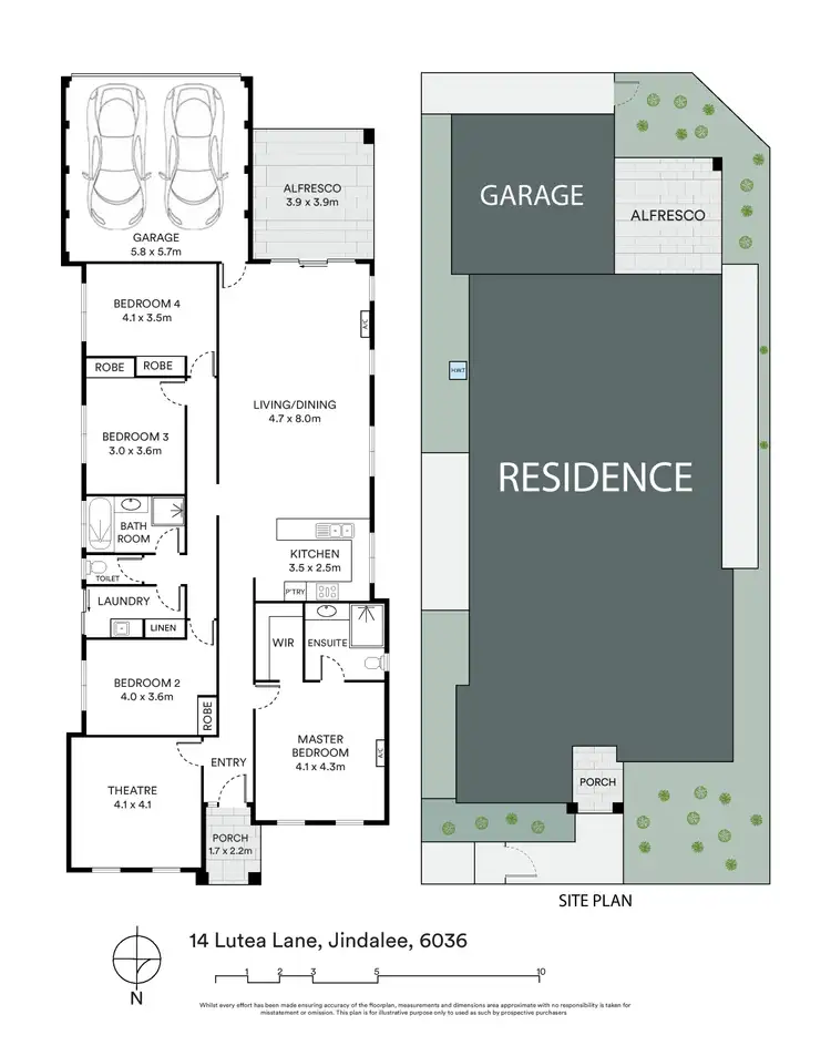 Floorplan of Homely house listing, 14 Lutea Lane, Jindalee WA 6036