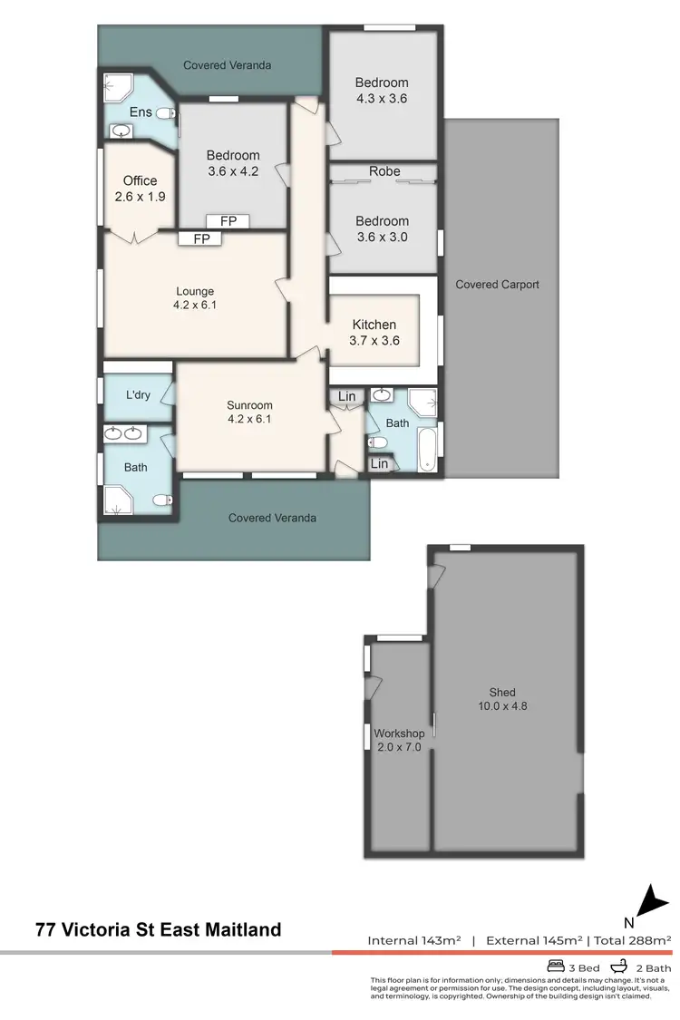 Floorplan of Homely house listing, 77 Victoria Street, East Maitland NSW 2323