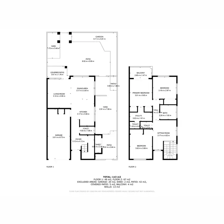 Floorplan of Homely townhouse listing, 1/58-60 Stephenson Street, Scarness QLD 4655