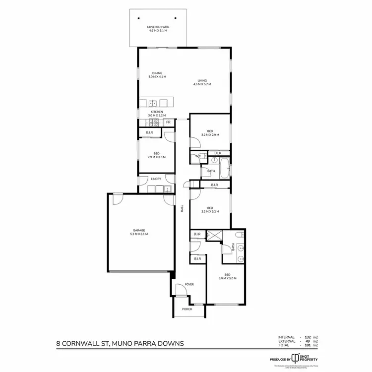 Floorplan of Homely house listing, 8 Cornwall Street, Munno Para Downs SA 5115