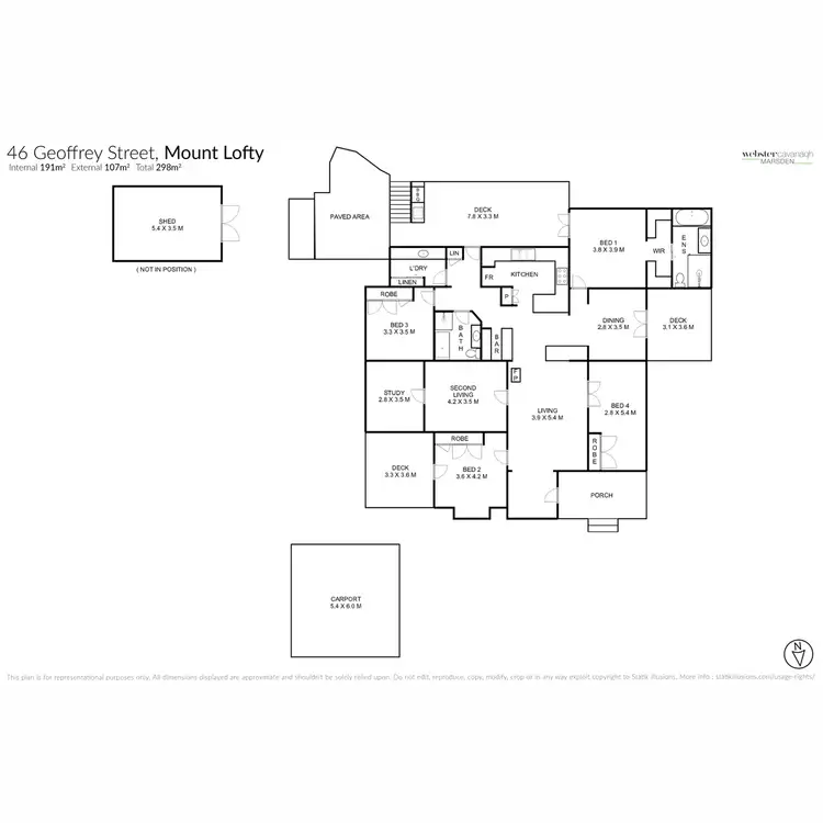 Floorplan of Homely house listing, 46 Geoffrey Street, Mount Lofty QLD 4350