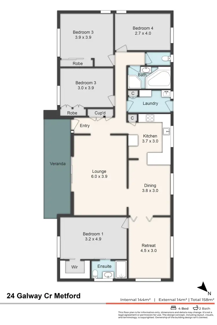 Floorplan of Homely house listing, 24 Galway Crescent, Metford NSW 2323