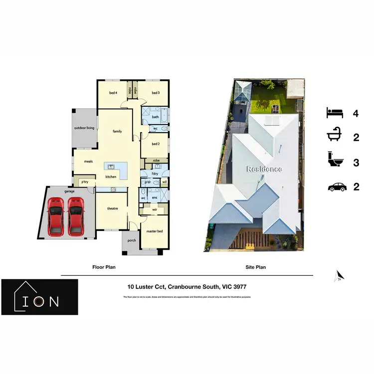 Floorplan of Homely house listing, 10 Luster Circuit, Cranbourne South VIC 3977