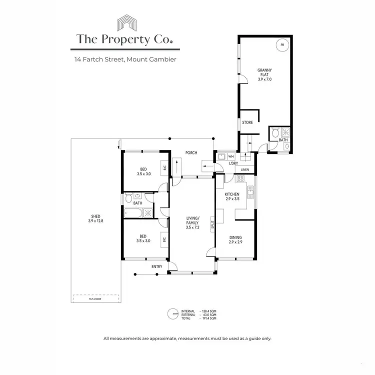 Floorplan of Homely house listing, 14 Fartch Street, Mount Gambier SA 5290