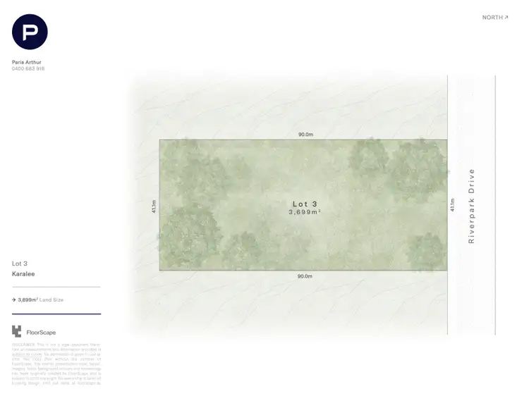Floorplan of Homely land listing, LOT 2 & 3, 297 Arthur Summervilles Road, Karalee QLD 4306