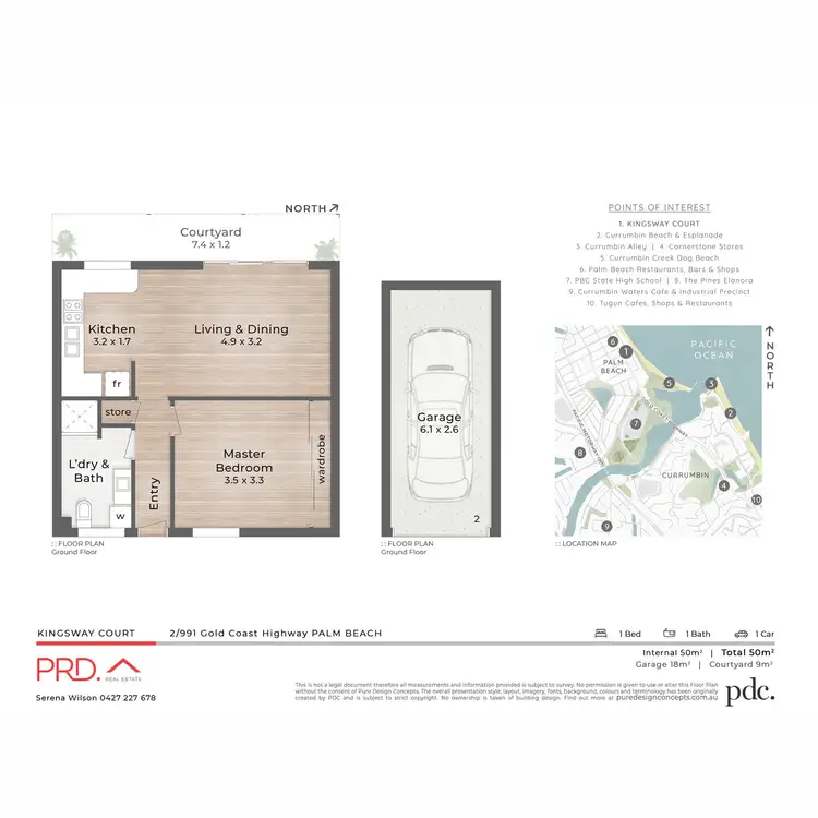 Floorplan of Homely apartment listing, 2/991 Gold Coast Highway, Palm Beach QLD 4221