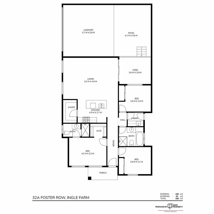 Floorplan of Homely house listing, 32B Foster Row, Ingle Farm SA 5098