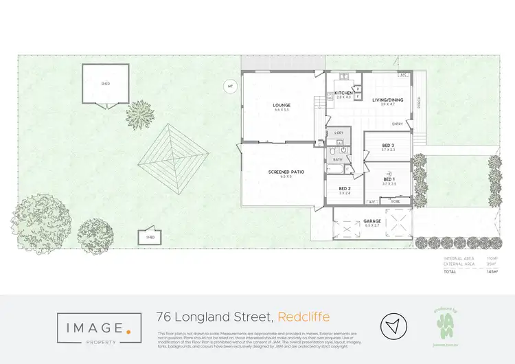 Floorplan of Homely house listing, 76 Longland Street, Redcliffe QLD 4020