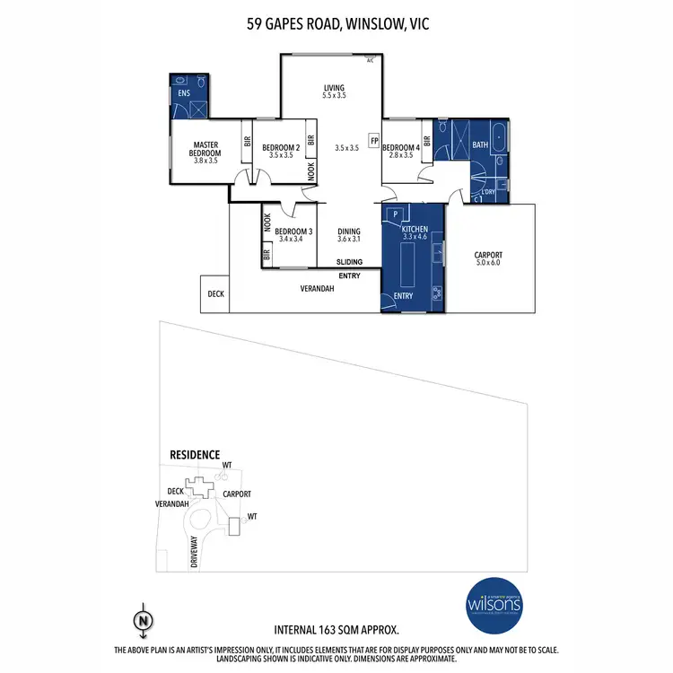 Floorplan of Homely house listing, 59 Gapes Road, Winslow VIC 3281