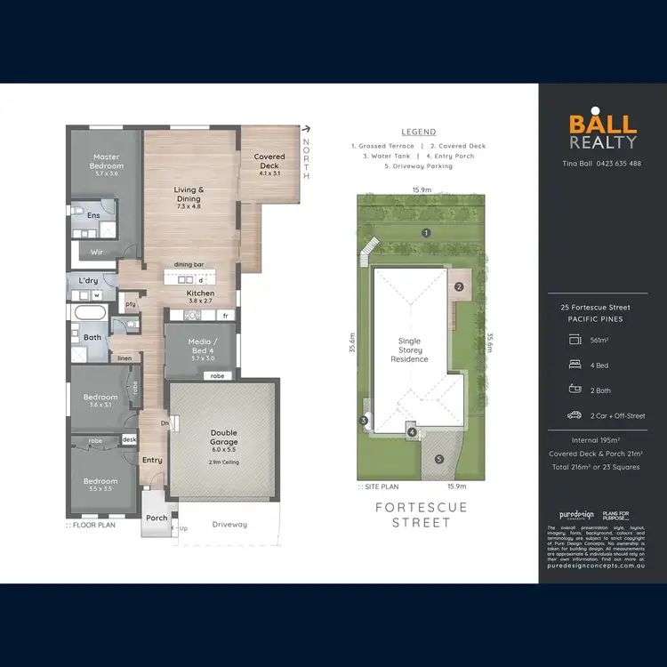 Floorplan of Homely house listing, 25 Fortescue Street, Pacific Pines QLD 4211