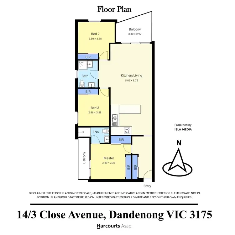 Floorplan of Homely apartment listing, 14/3 Close Avenue, Dandenong VIC 3175