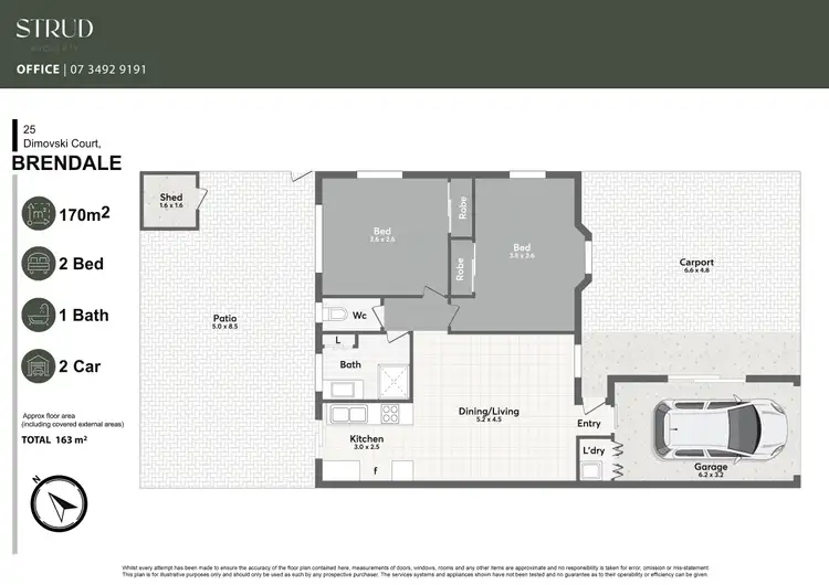 Floorplan of Homely unit listing, 25 Dimovski Court, Brendale QLD 4500