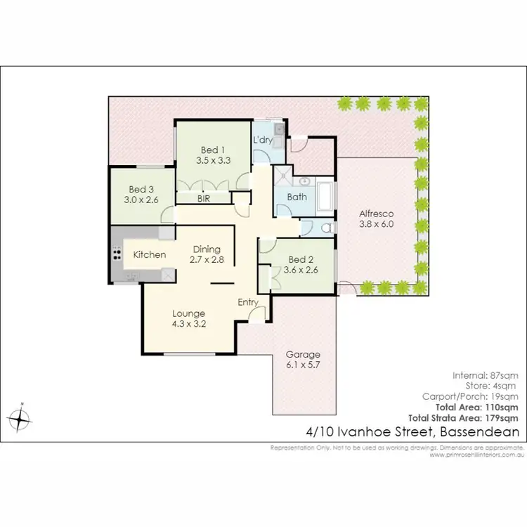 Floorplan of Homely villa listing, 4/10 Ivanhoe Street, Bassendean WA 6054
