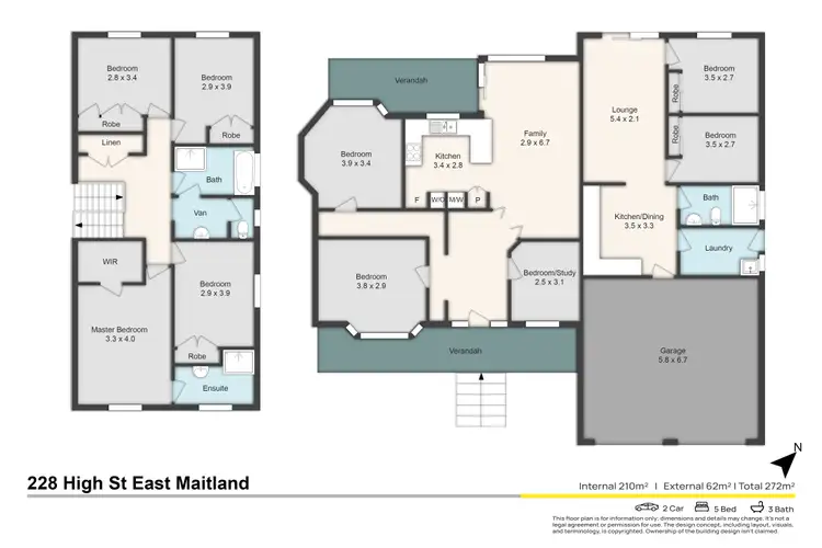 Floorplan of Homely house listing, 228 High Street, East Maitland NSW 2323