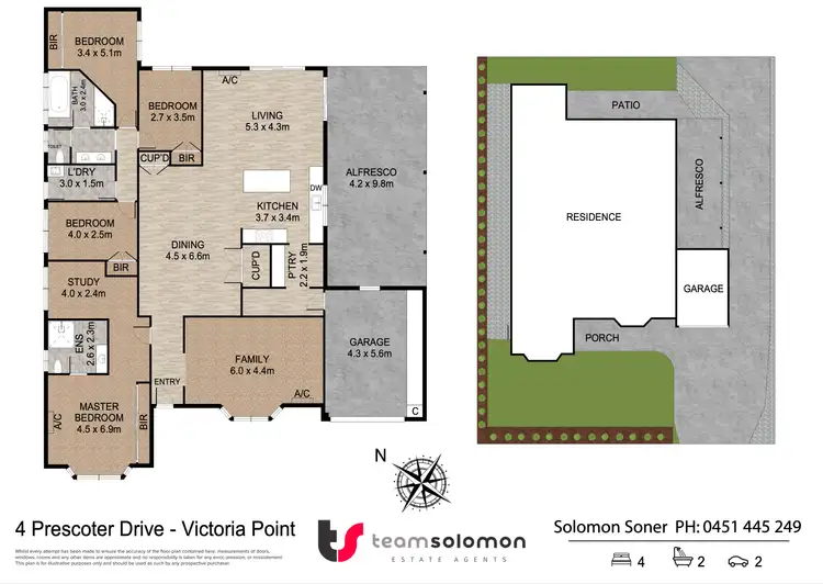 Floorplan of Homely house listing, 4 Prescoter Drive, Victoria Point QLD 4165