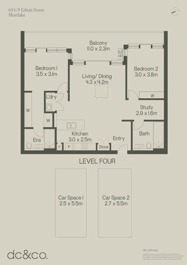 Floorplan of Homely apartment listing, 604/9 Edwin Street, Mortlake NSW 2137