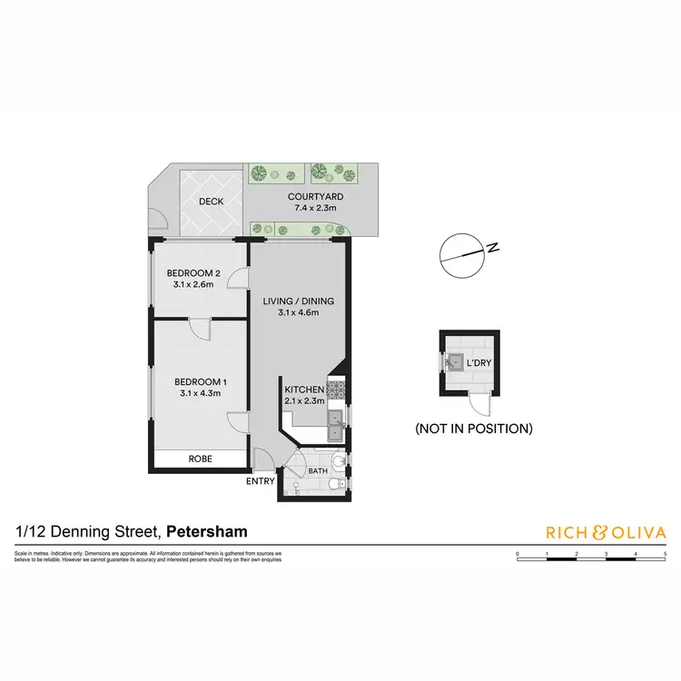 Floorplan of Homely apartment listing, 1/12 Denning Street, Petersham NSW 2049