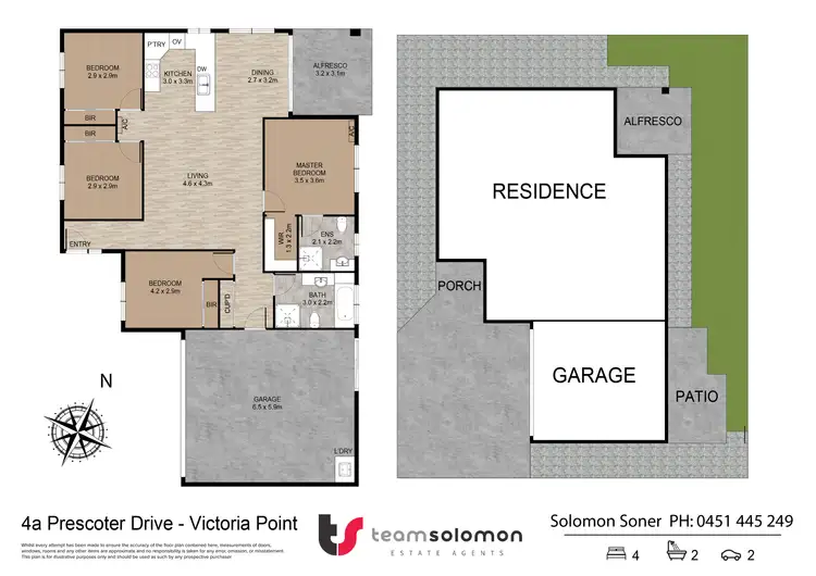 Floorplan of Homely house listing, 4a Prescoter Drive, Victoria Point QLD 4165