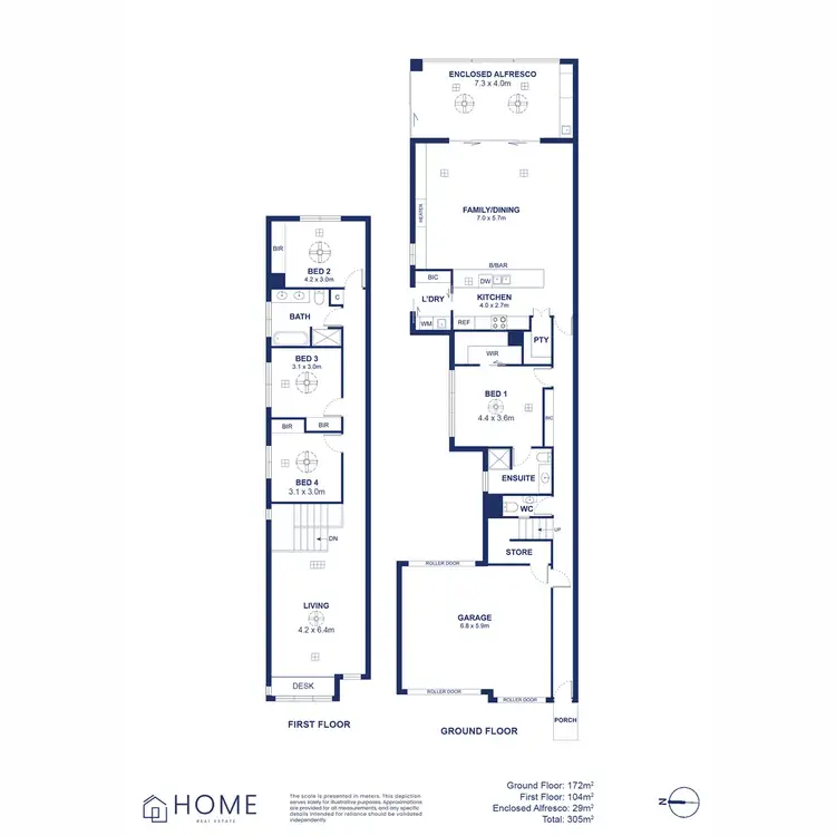 Floorplan of Homely house listing, 3B Second Street, Magill SA 5072