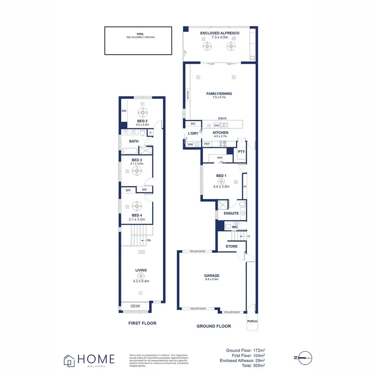 Floorplan of Homely house listing, 3B Second Street, Magill SA 5072