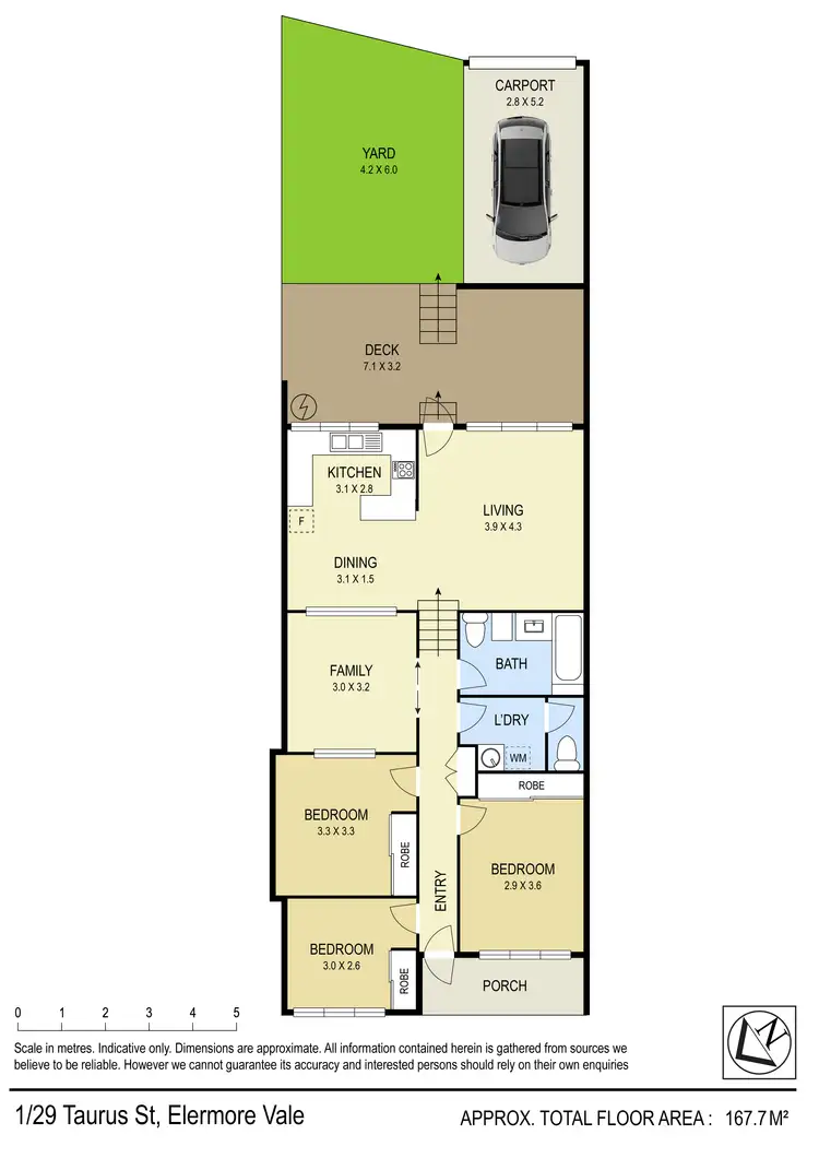Floorplan of Homely villa listing, 1/29 Taurus Street, Elermore Vale NSW 2287