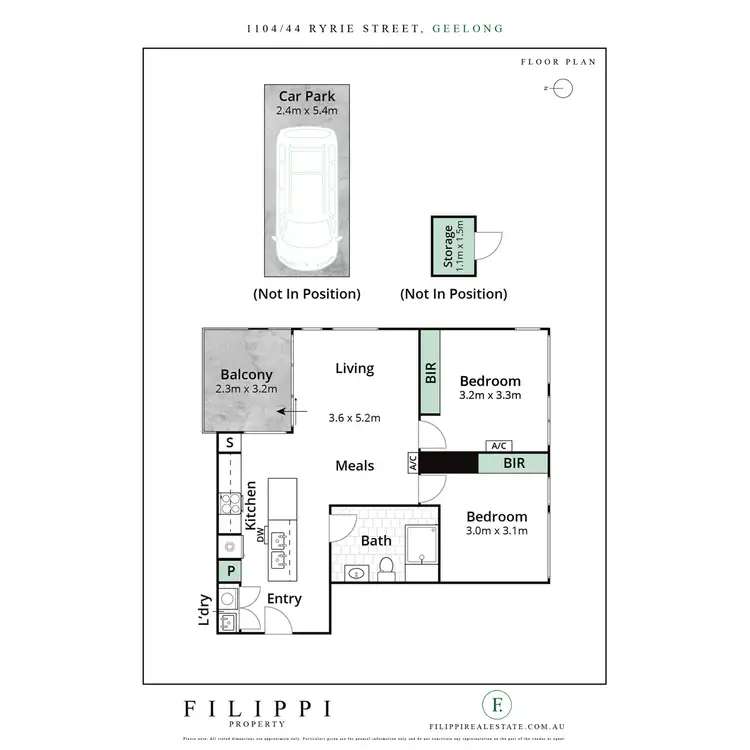 Floorplan of Homely apartment listing, 1104/44 Ryrie Street, Geelong VIC 3220