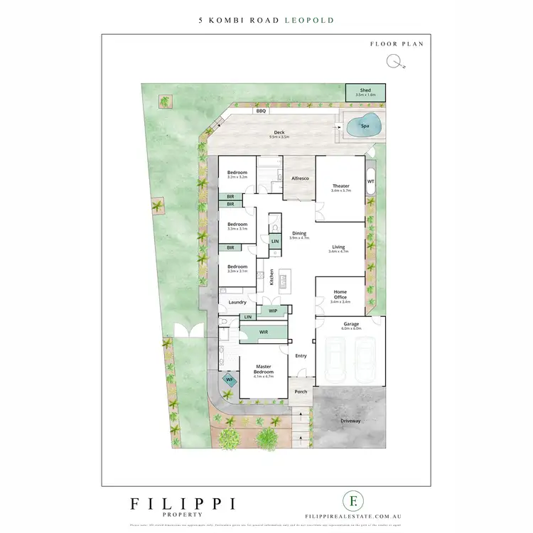 Floorplan of Homely house listing, 5 Kombi Road, Leopold VIC 3224