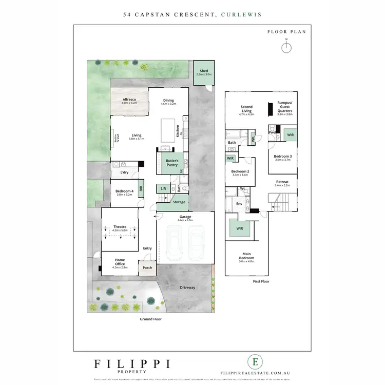 Floorplan of Homely house listing, 54 Capstan Crescent, Curlewis VIC 3222