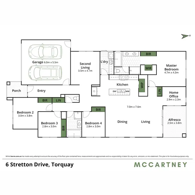 Floorplan of Homely house listing, 6 Stretton Drive, Torquay VIC 3228