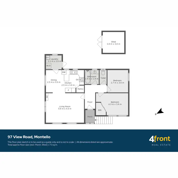 Floorplan of Homely house listing, 97 View Road, Montello TAS 7320
