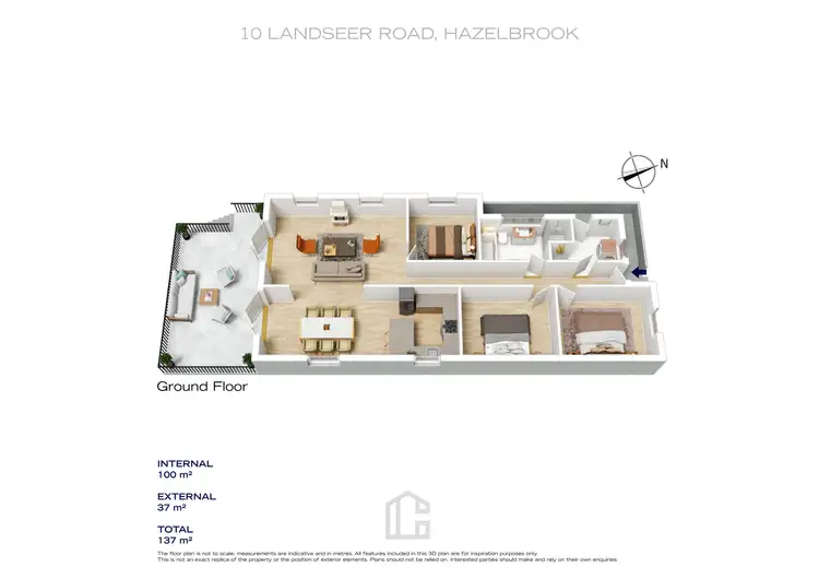 Floorplan of Homely house listing, 10 Landseer Road, Hazelbrook NSW 2779