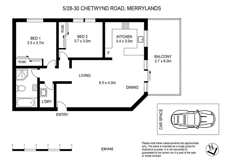 Floorplan of Homely apartment listing, 5/28-30 Chetwynd Road, Merrylands NSW 2160