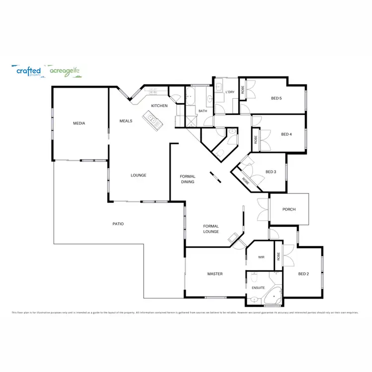 Floorplan of Homely rural property listing, 37 Yellowstone Court, Munruben QLD 4125