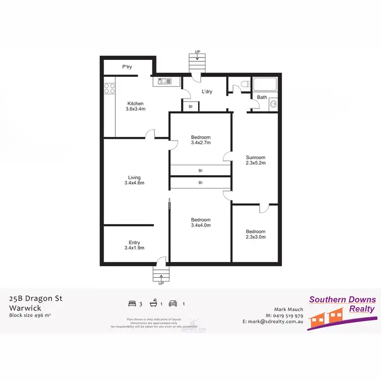 Floorplan of Homely house listing, 25B Dragon Street, Warwick QLD 4370