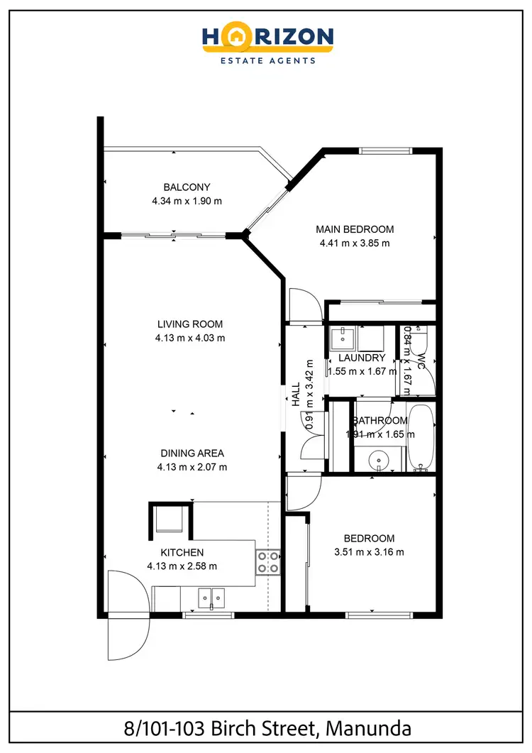 Floorplan of Homely unit listing, 8/101-103 Birch Street, Manunda QLD 4870