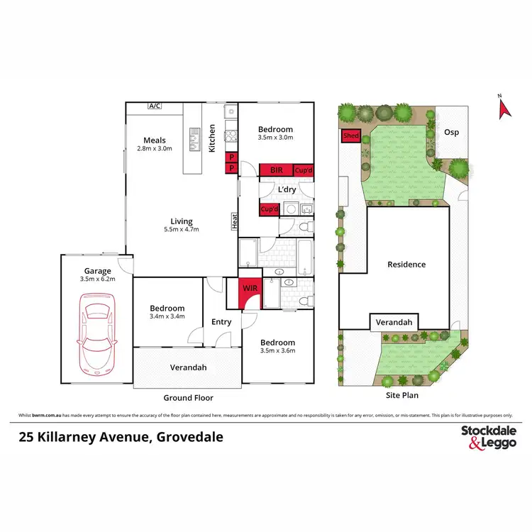 Floorplan of Homely house listing, 25 Killarney Avenue, Grovedale VIC 3216