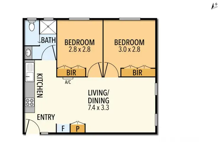 Floorplan of Homely unit listing, 5/51 Rhyll-Newhaven Road, Rhyll VIC 3923