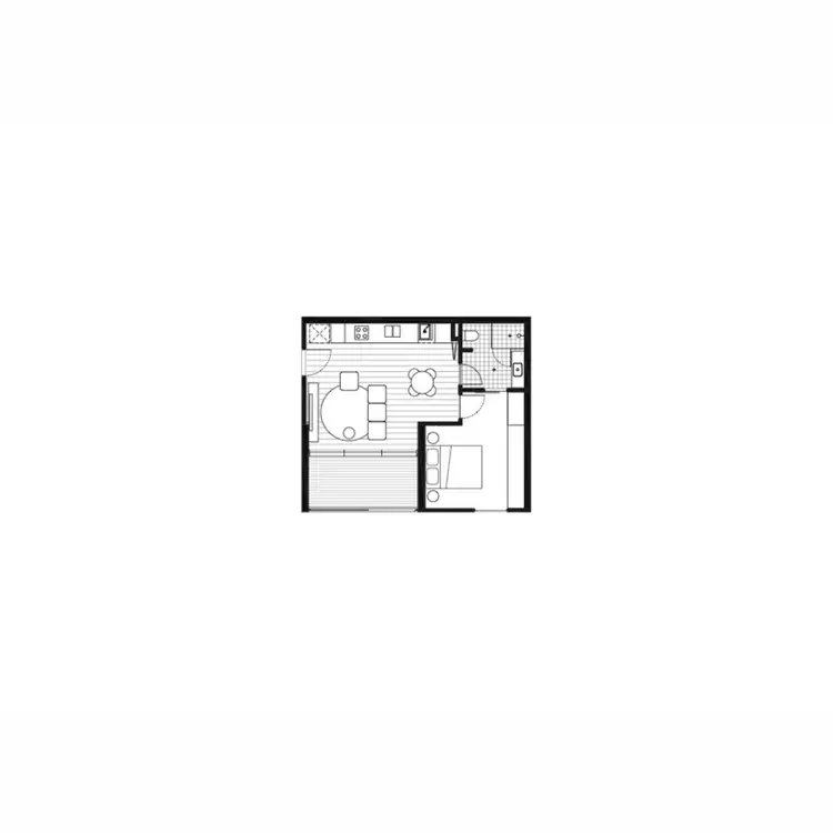 Floorplan of Homely unit listing, 2/72 Stirling Highway, North Fremantle WA 6159